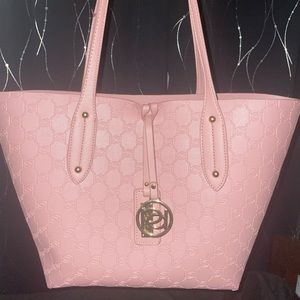 ON SALE Bebe tote | Bebe pink purse additional Bebe pouch included in purchase